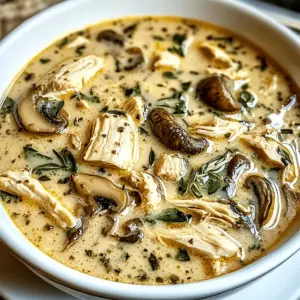 Rotisserie Chicken Mushroom Soup