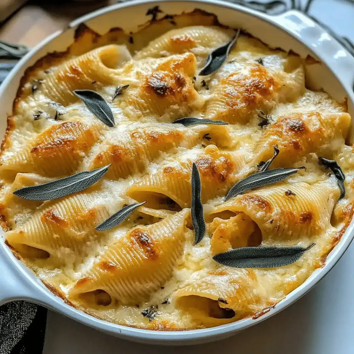 Creamy Shells With Brown Butter & Sage Alfredo Sauce Magic