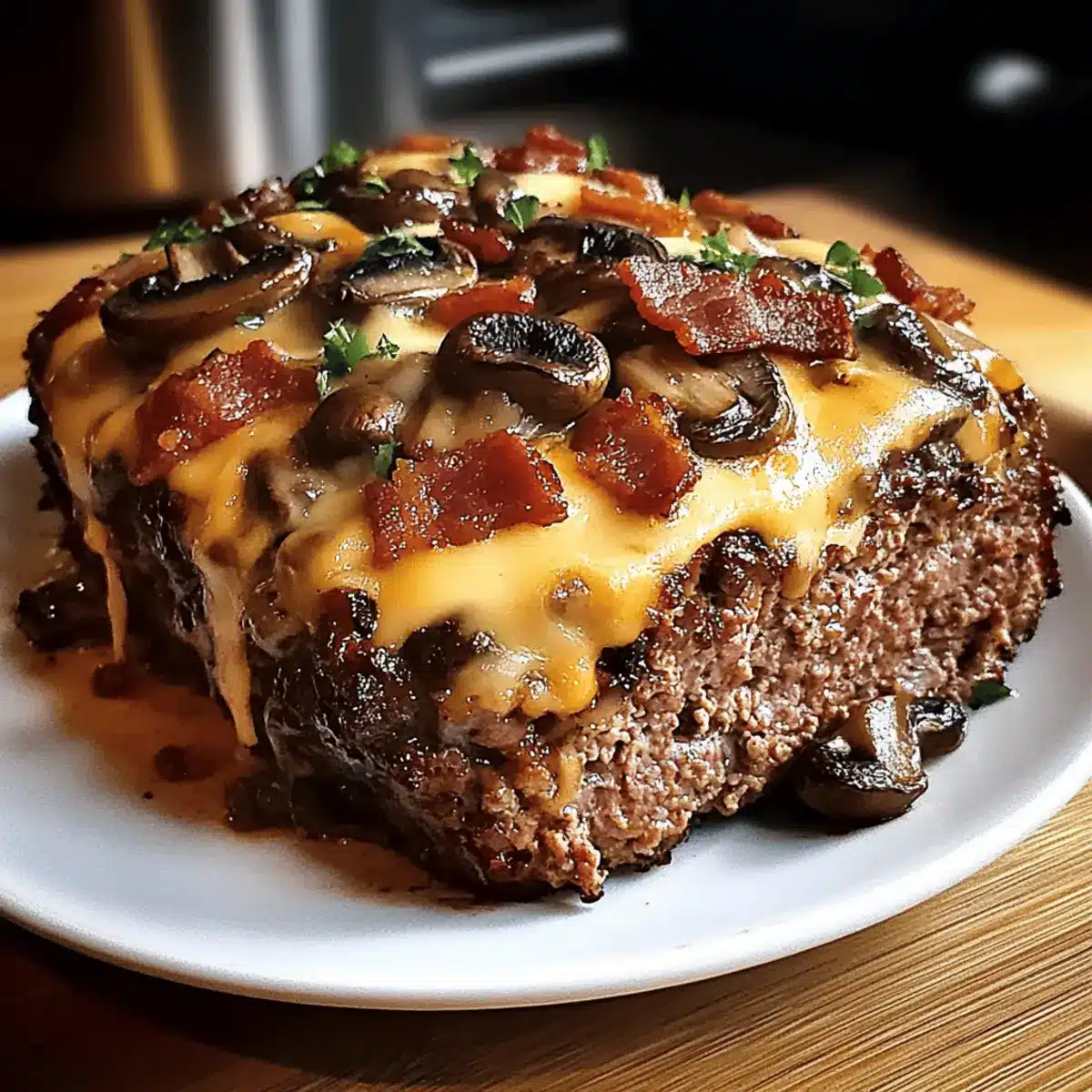 Mouthwatering Swiss Bacon Mushroom Meatloaf You’ll Crave