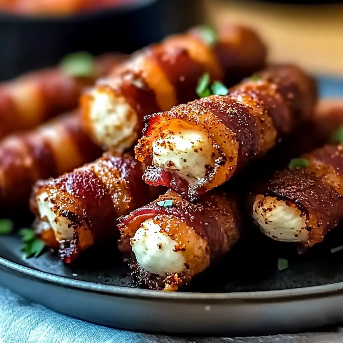 Crispy Nashville Hot Bacon Wrapped Mozzarella Sticks You’ll Love