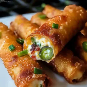 Bacon Jalapeño Popper Eggrolls