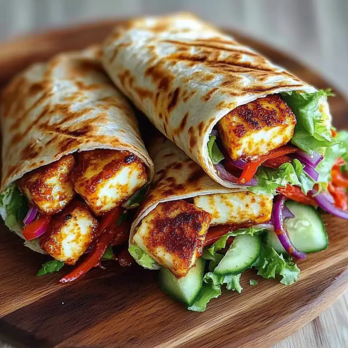 Sweet Chili Halloumi Wraps – A Flavorful Twist on Veggie Goodness