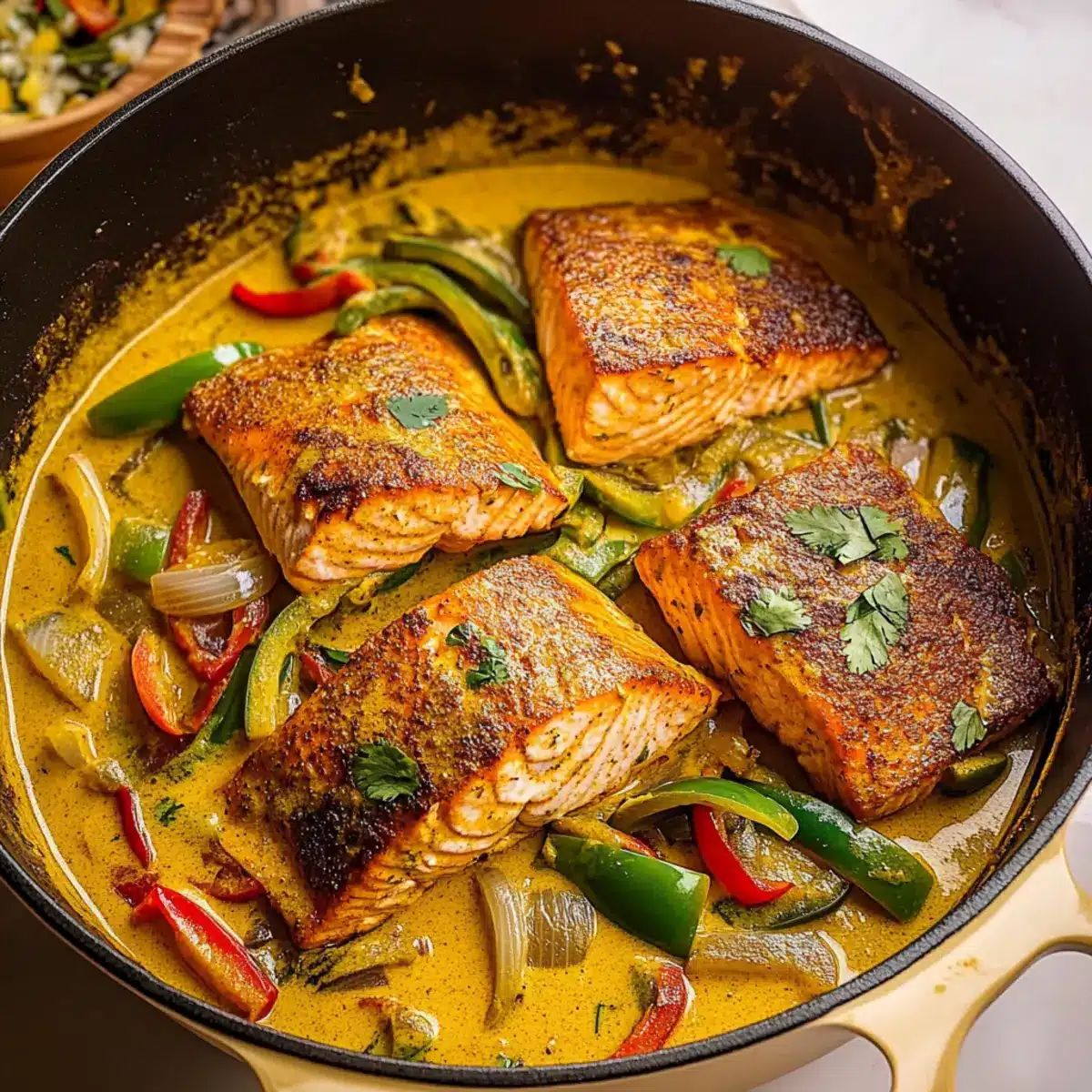 Caribbean-Style Coconut Curry Salmon