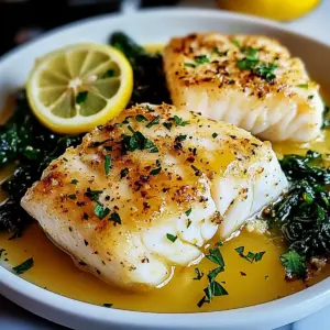 Lemon Butter Baked Cod