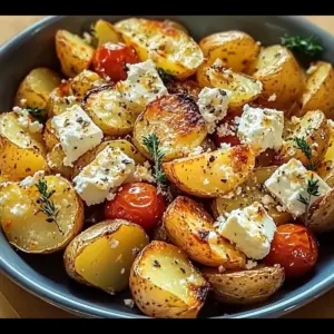 Healthy Baked Feta Potatoes