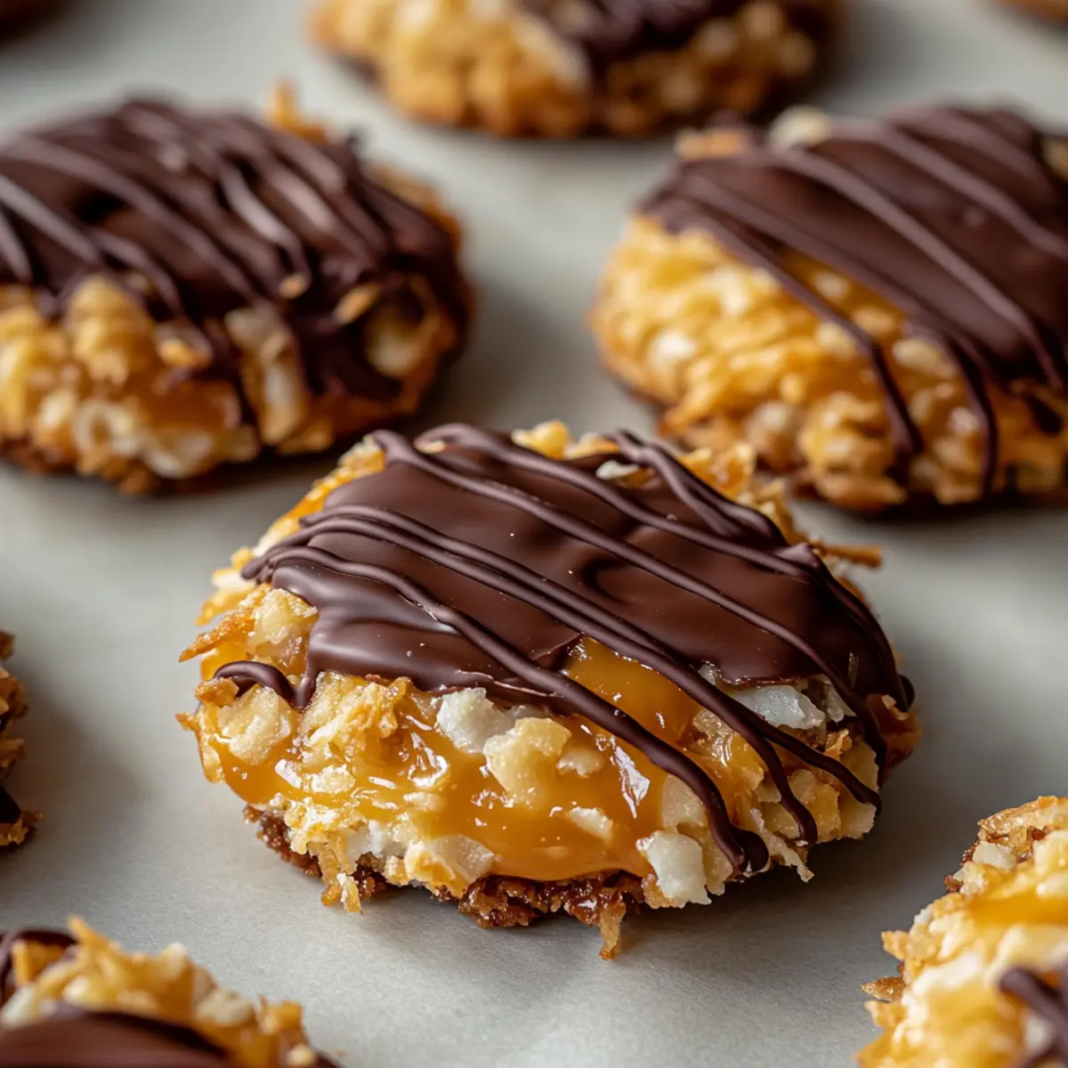 No-Bake Samoa Cookies
