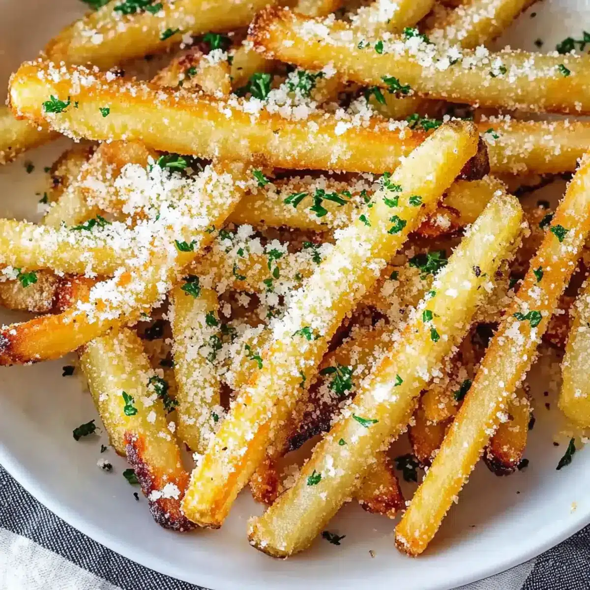 Air Fryer Garlic Parmesan Fries