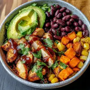 BBQ Chicken Sweet Potato Bowl