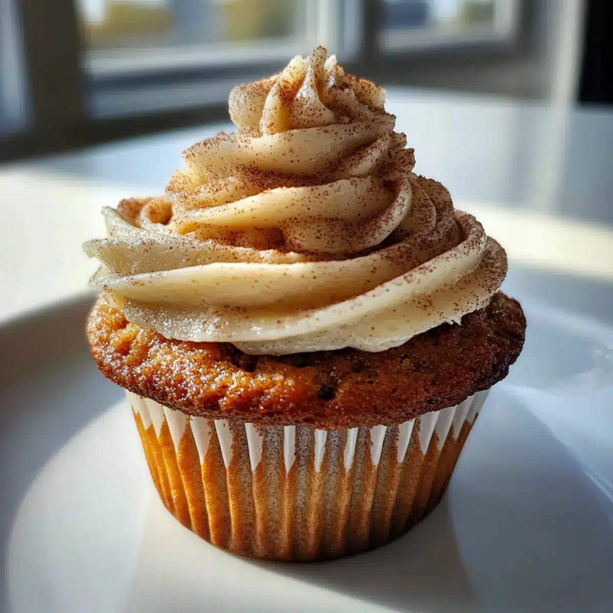 Moist Apple Cupcakes with Cinnamon Buttercream