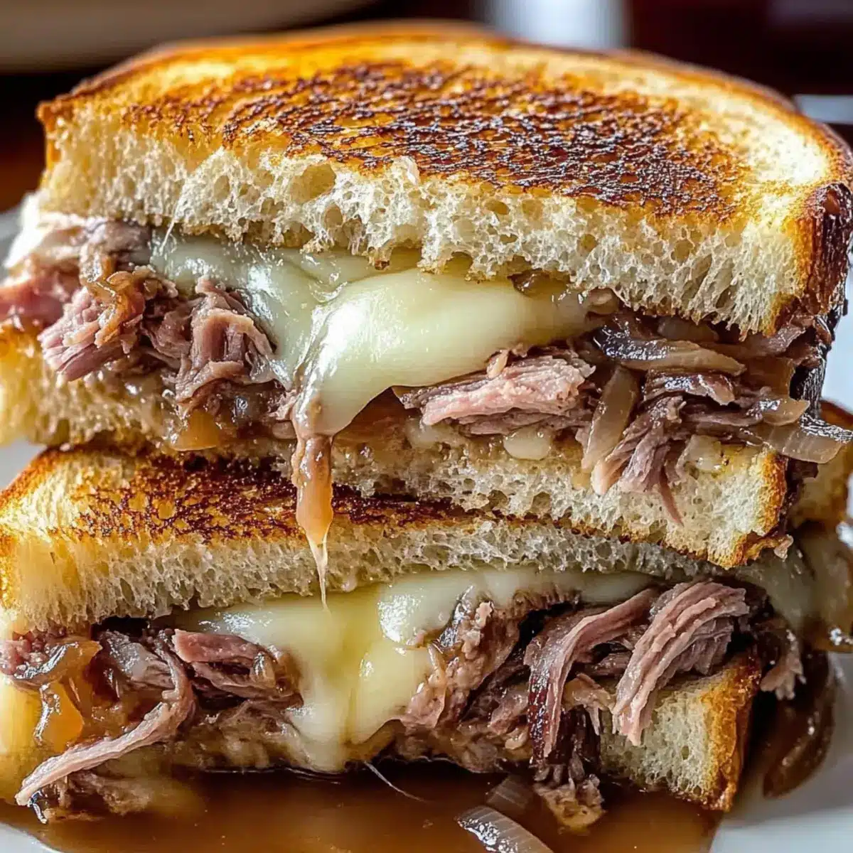 French Dip Grilled Cheese