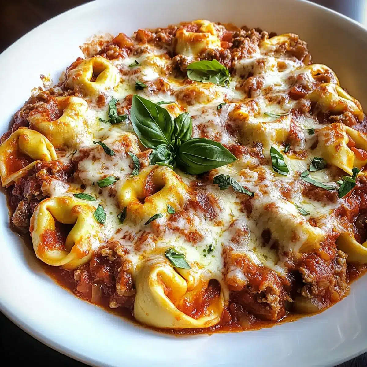 Beefy Tortellini Bake