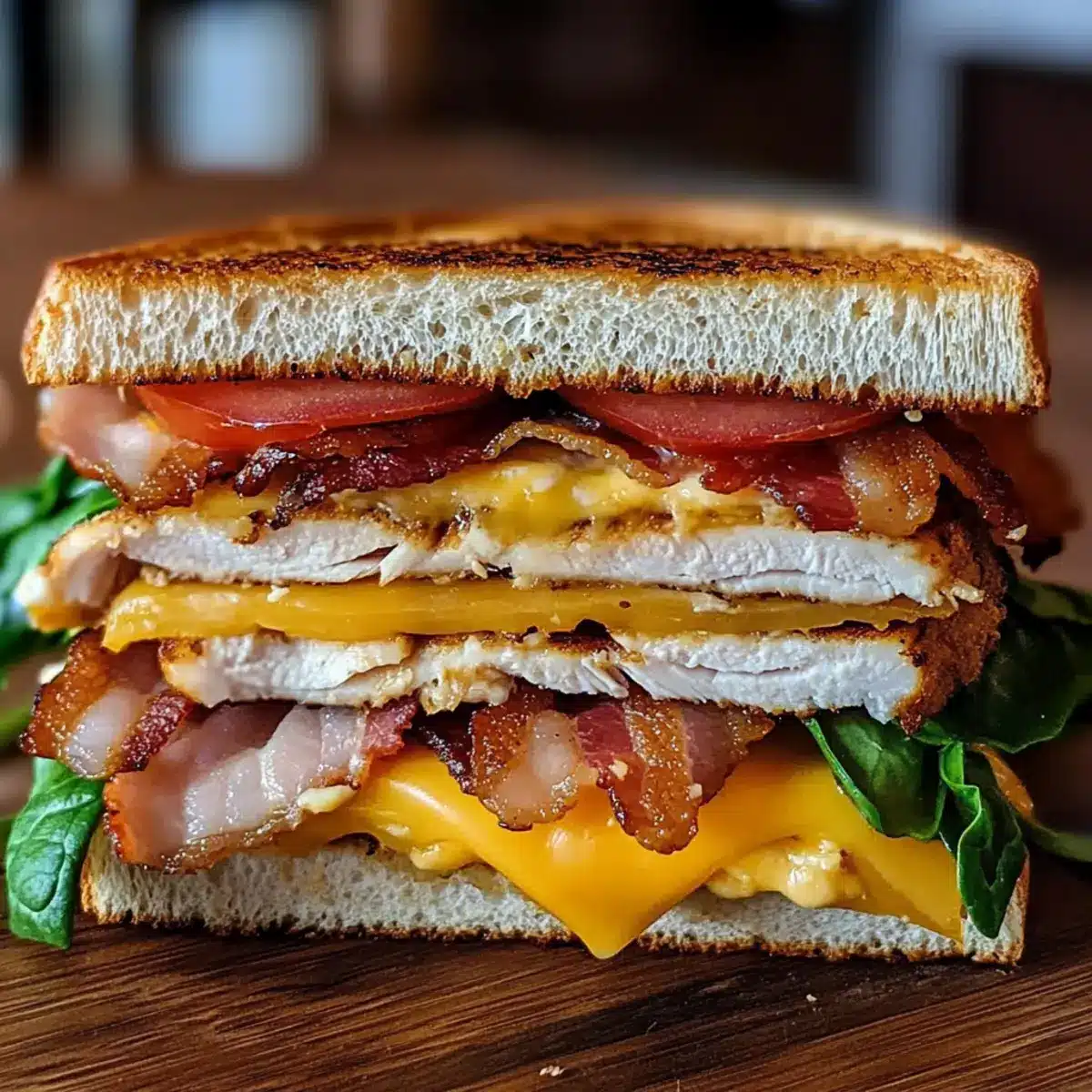 Cheddar and Bacon Turkey Melt