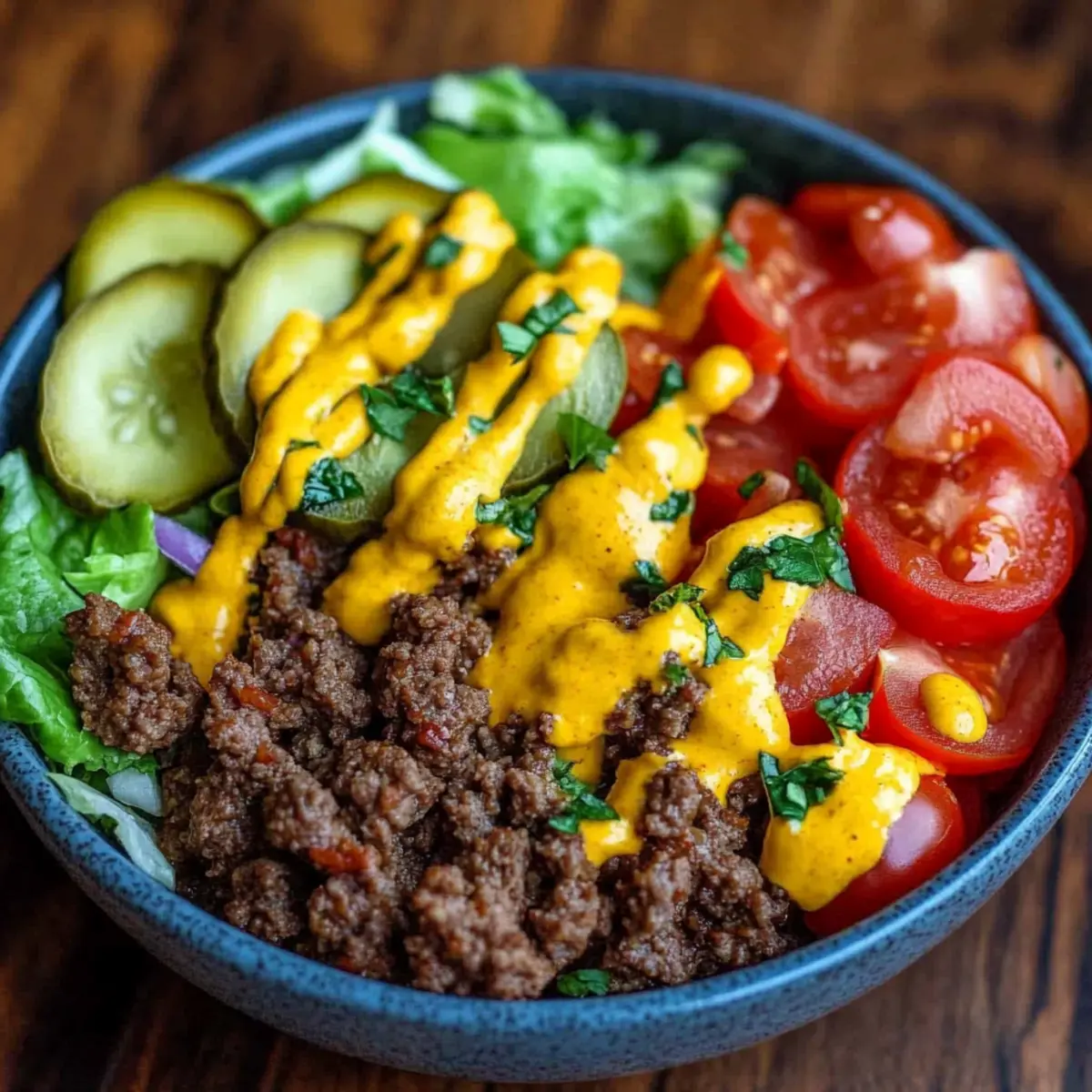 High-Protein Cheeseburger Bowls