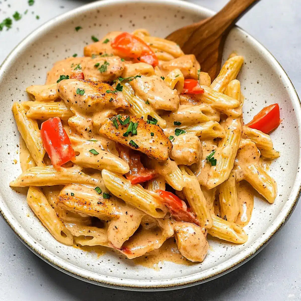 Cashew Cream Cajun Chicken Pasta