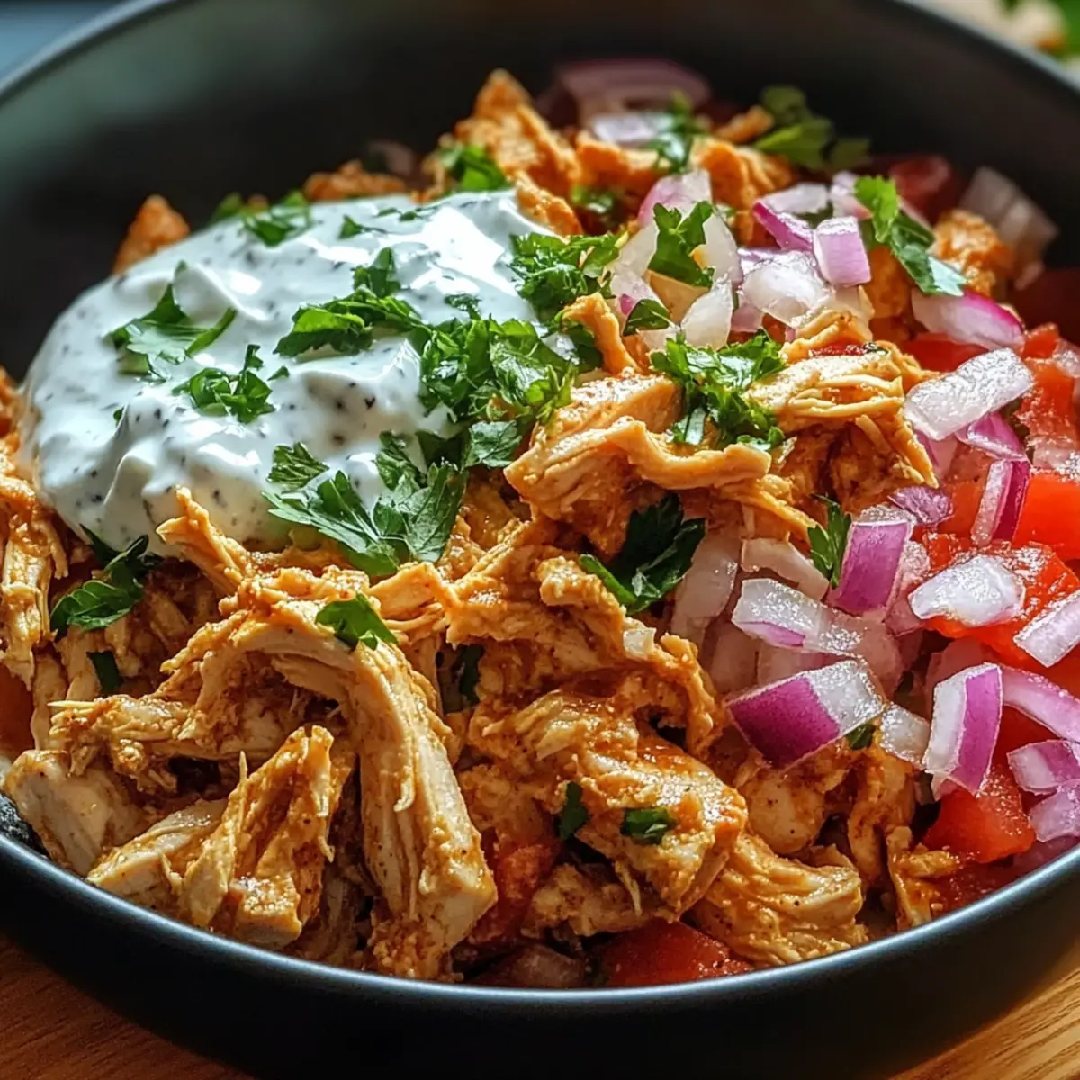 Slow Cooker Chicken Shawarma