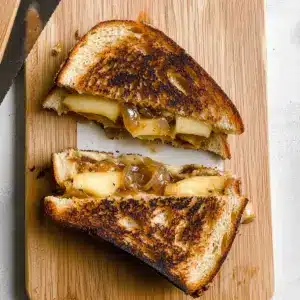 Caramelized Onion & Apple Grilled Cheese Sandwich