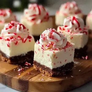 No-Bake Peppermint Cheesecake Bites