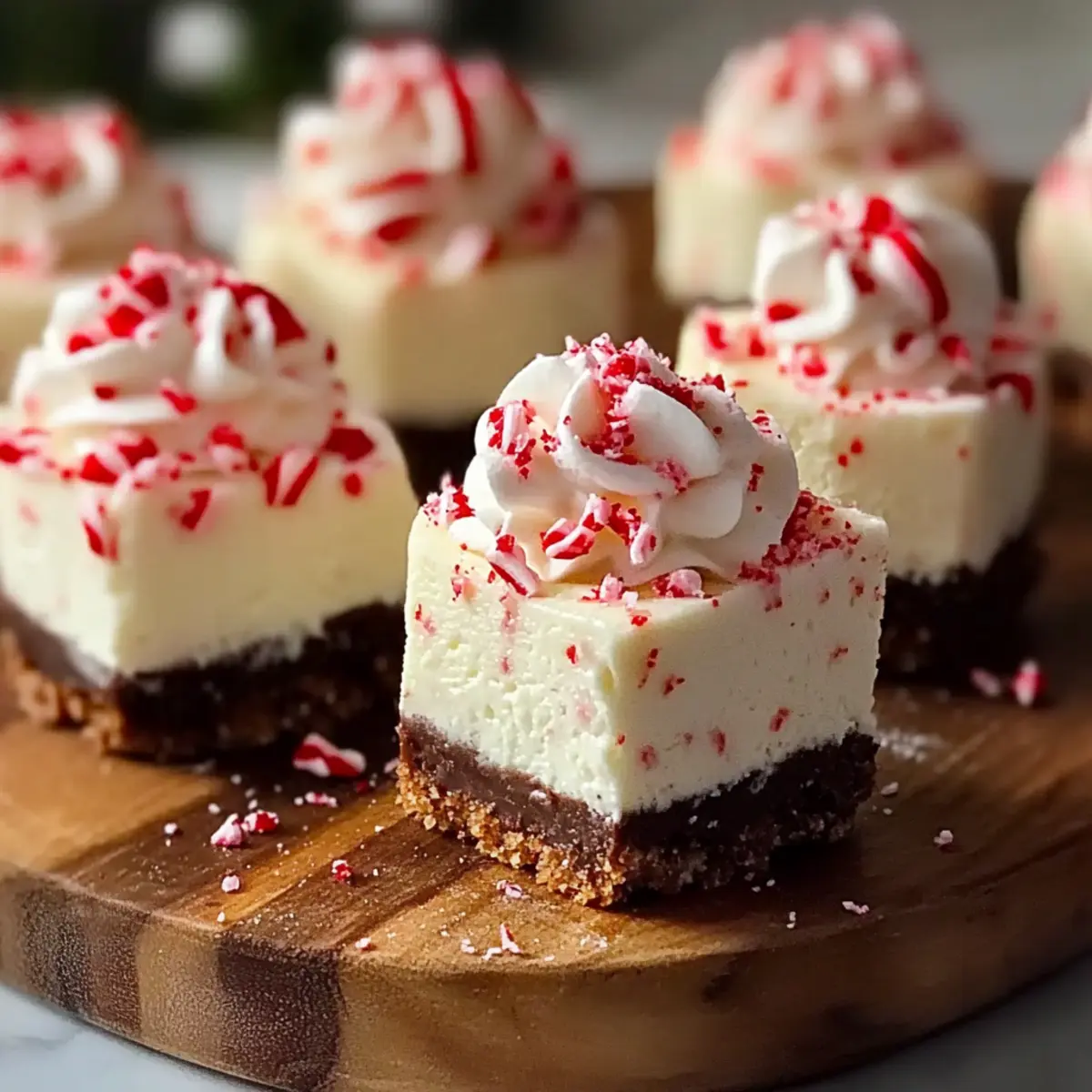 No-Bake Peppermint Cheesecake Bites