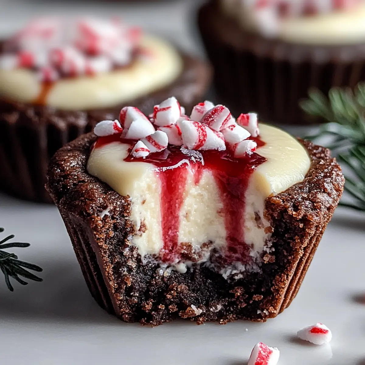 Chocolate Peppermint Cookie Cups