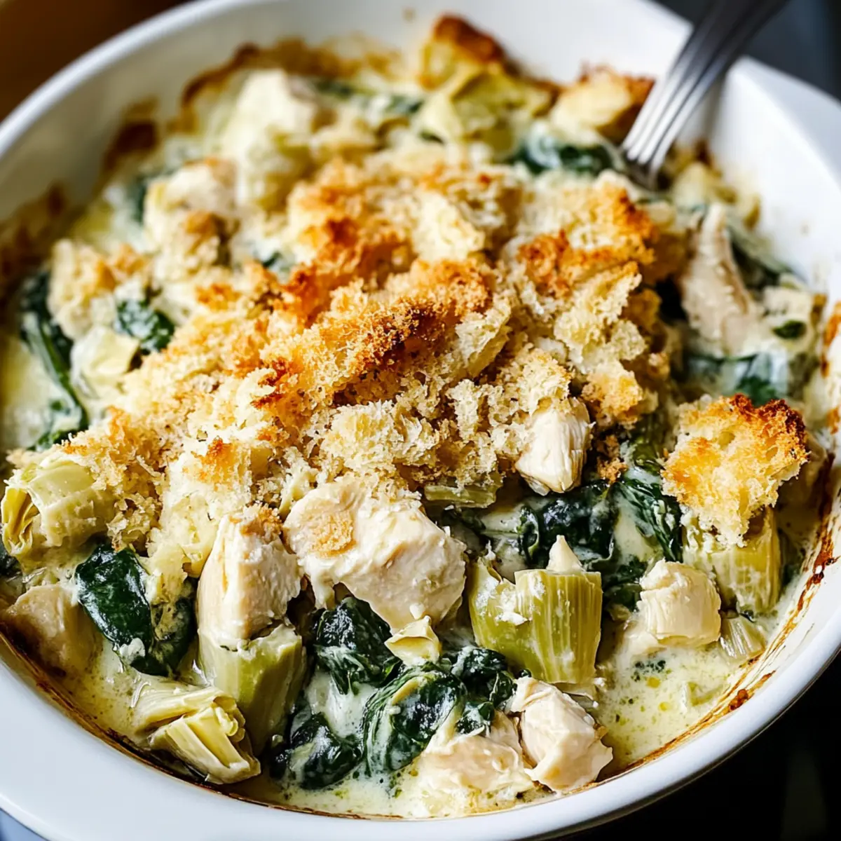 Spinach and Artichoke Chicken Casserole