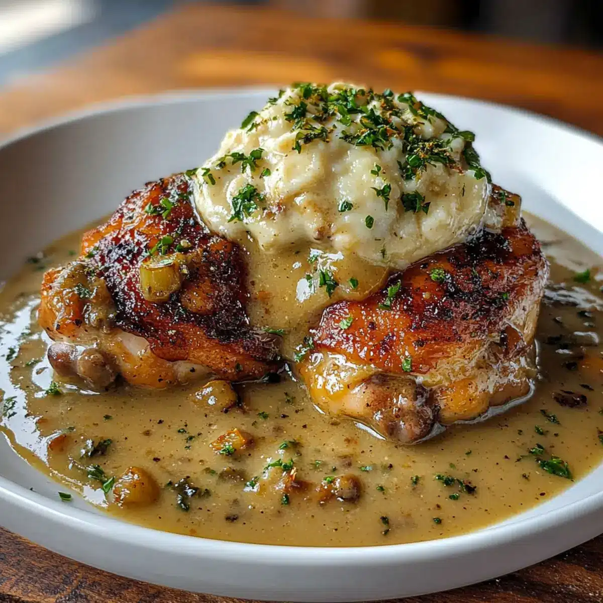 Savory Smothered Chicken Thighs Gravy for Cozy Nights