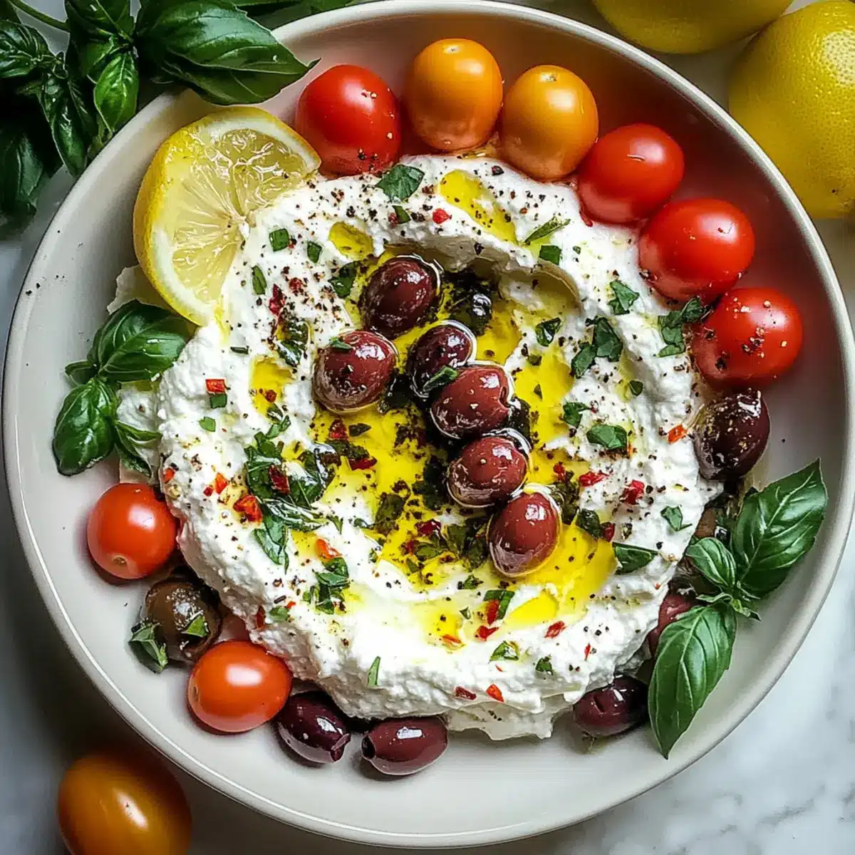 Creamy Mediterranean Burrata Dip with Herbs
