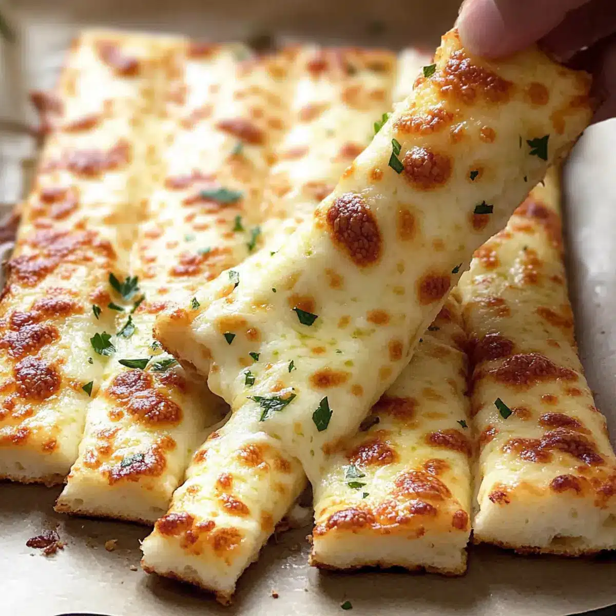 Gluten Free Garlic Pizza Breadsticks