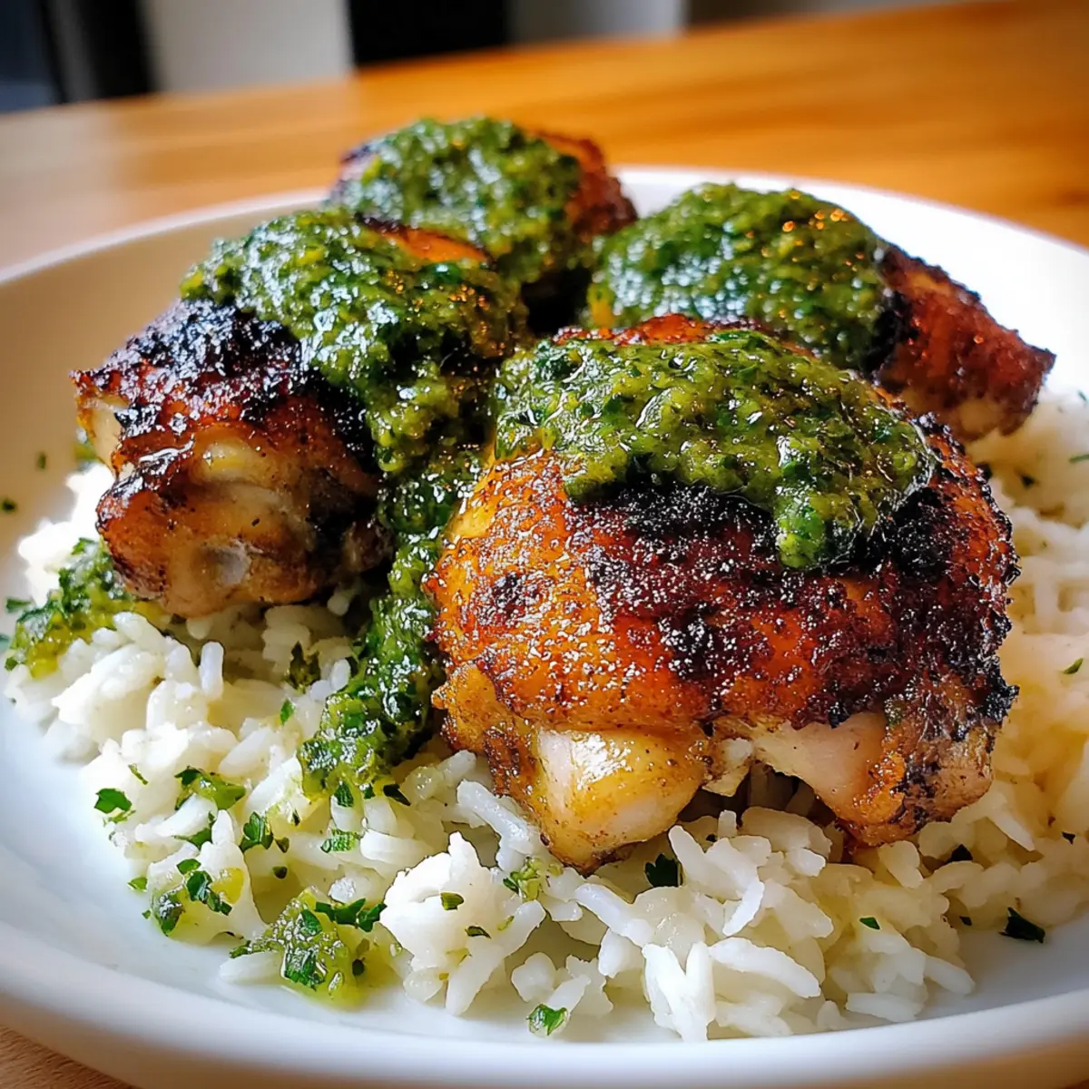 Juicy Peruvian Chicken & Rice with 5-Star Green Sauce Bliss