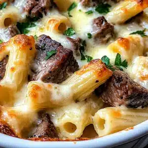 Steak & Truffle Gouda Pasta Bake