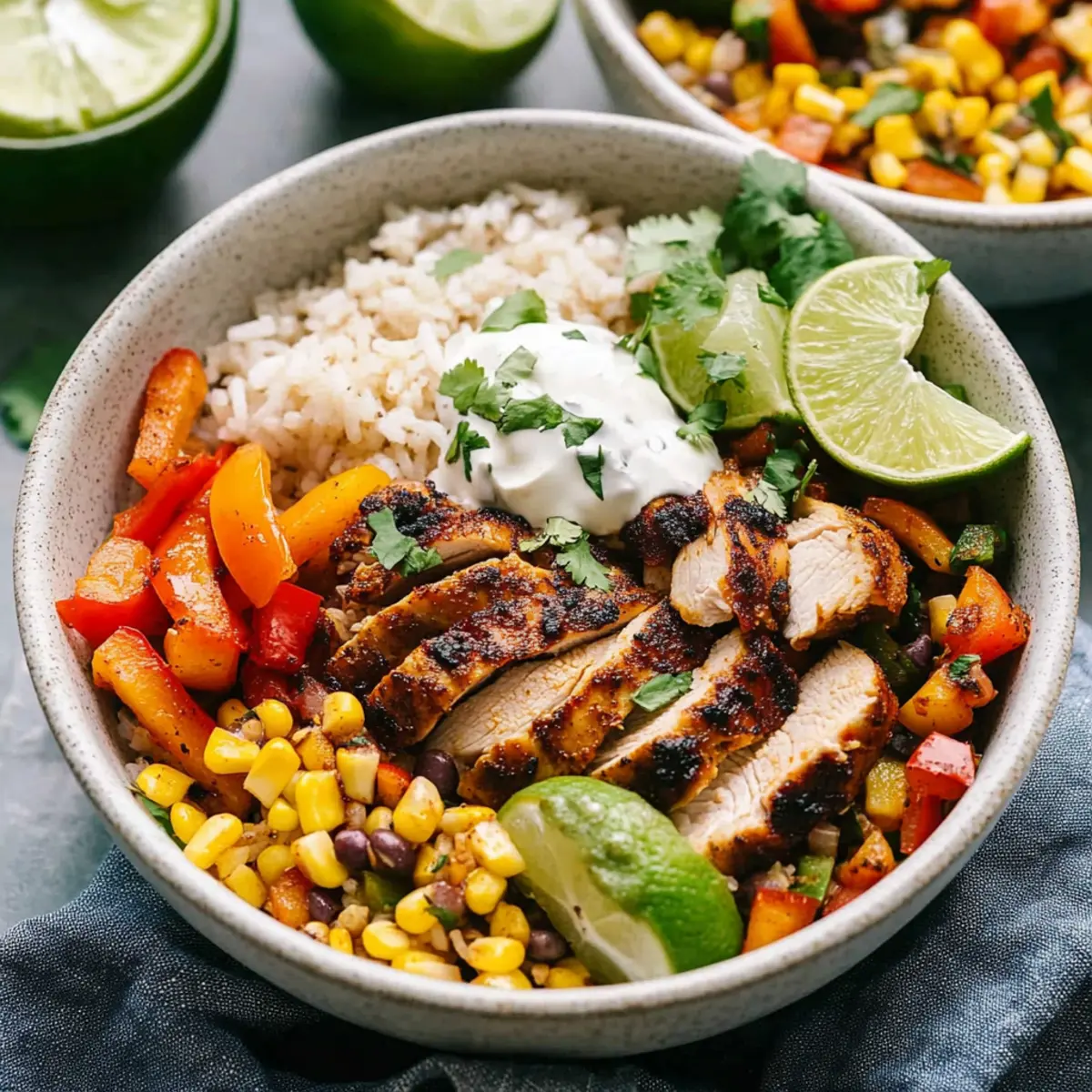 Chicken Fajita Bowls