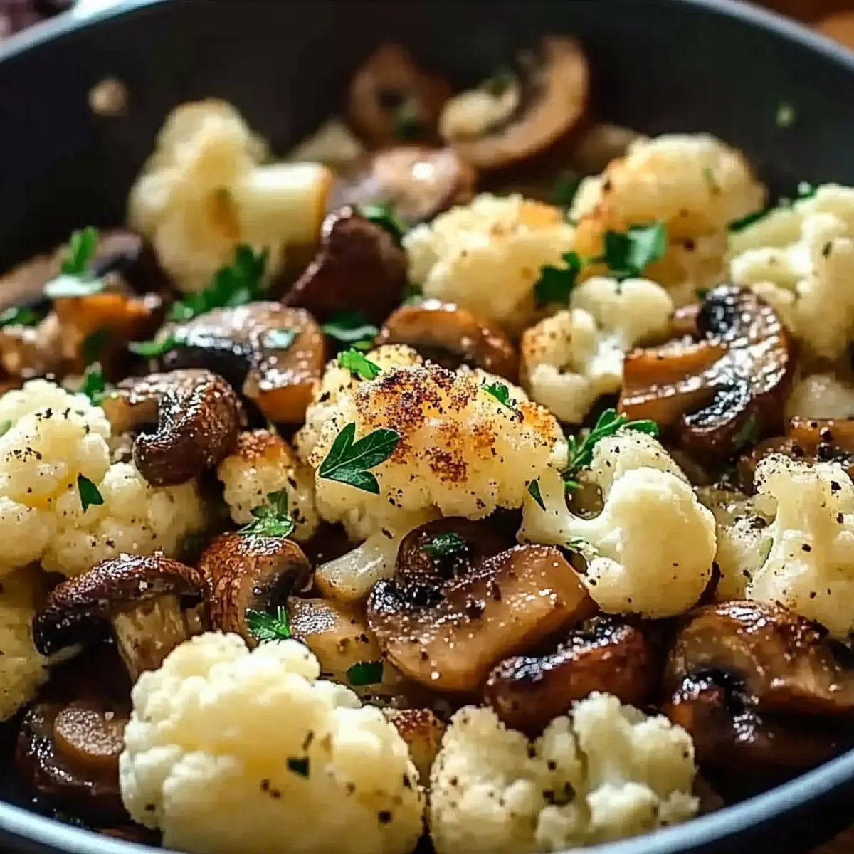 Garlic Cauliflower Mushroom Skillet: A Healthy Delight
