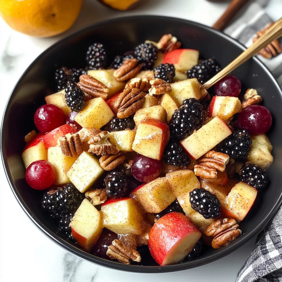 Fall Fruit Salad with Cinnamon Orange Bliss to Savor