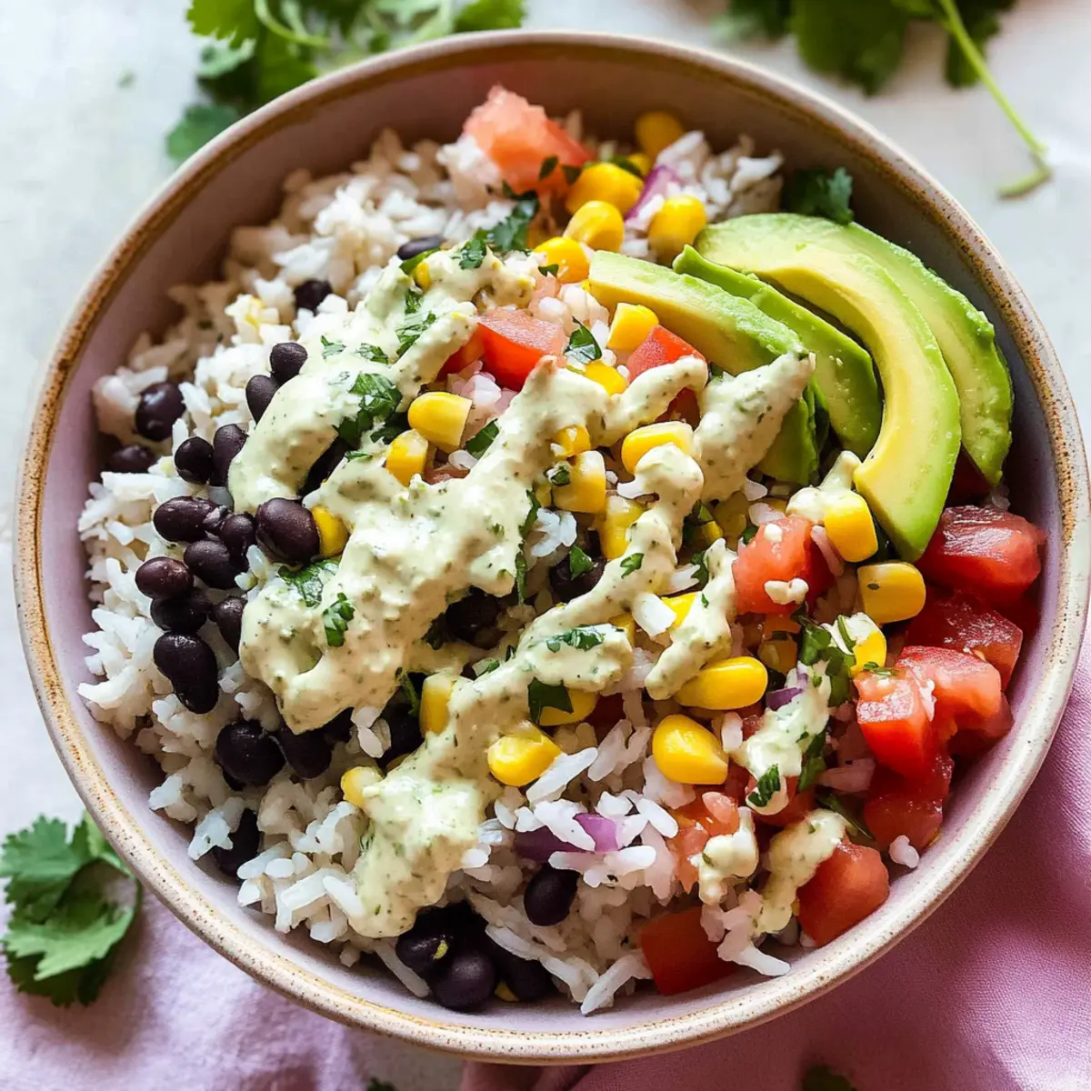Lime Cilantro Rice Bowls
