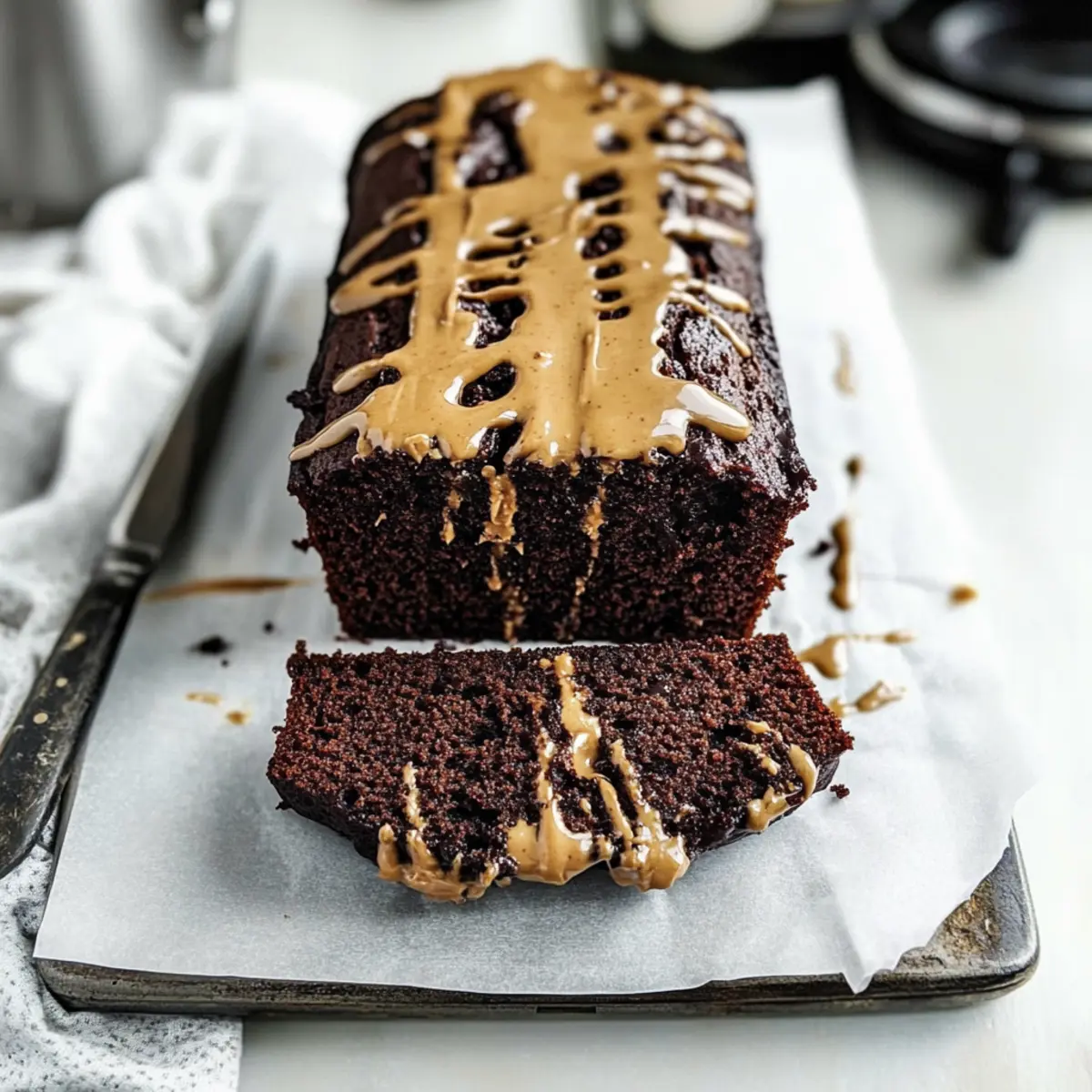 Chocolate Peanut Butter Banana Bread