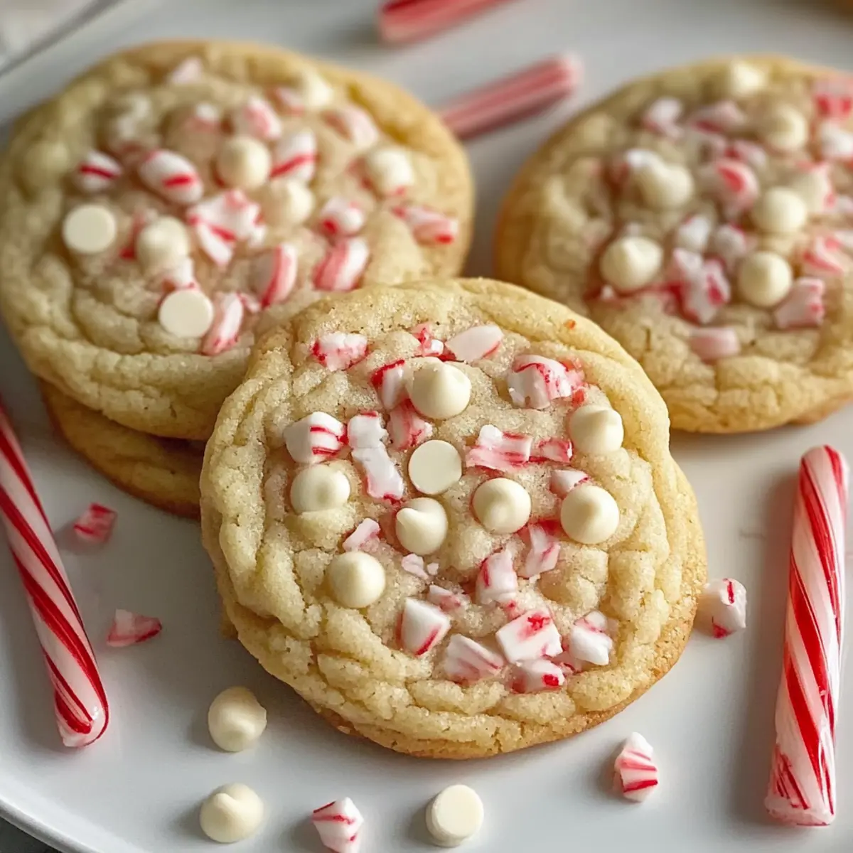 White Chocolate Peppermint Cookies