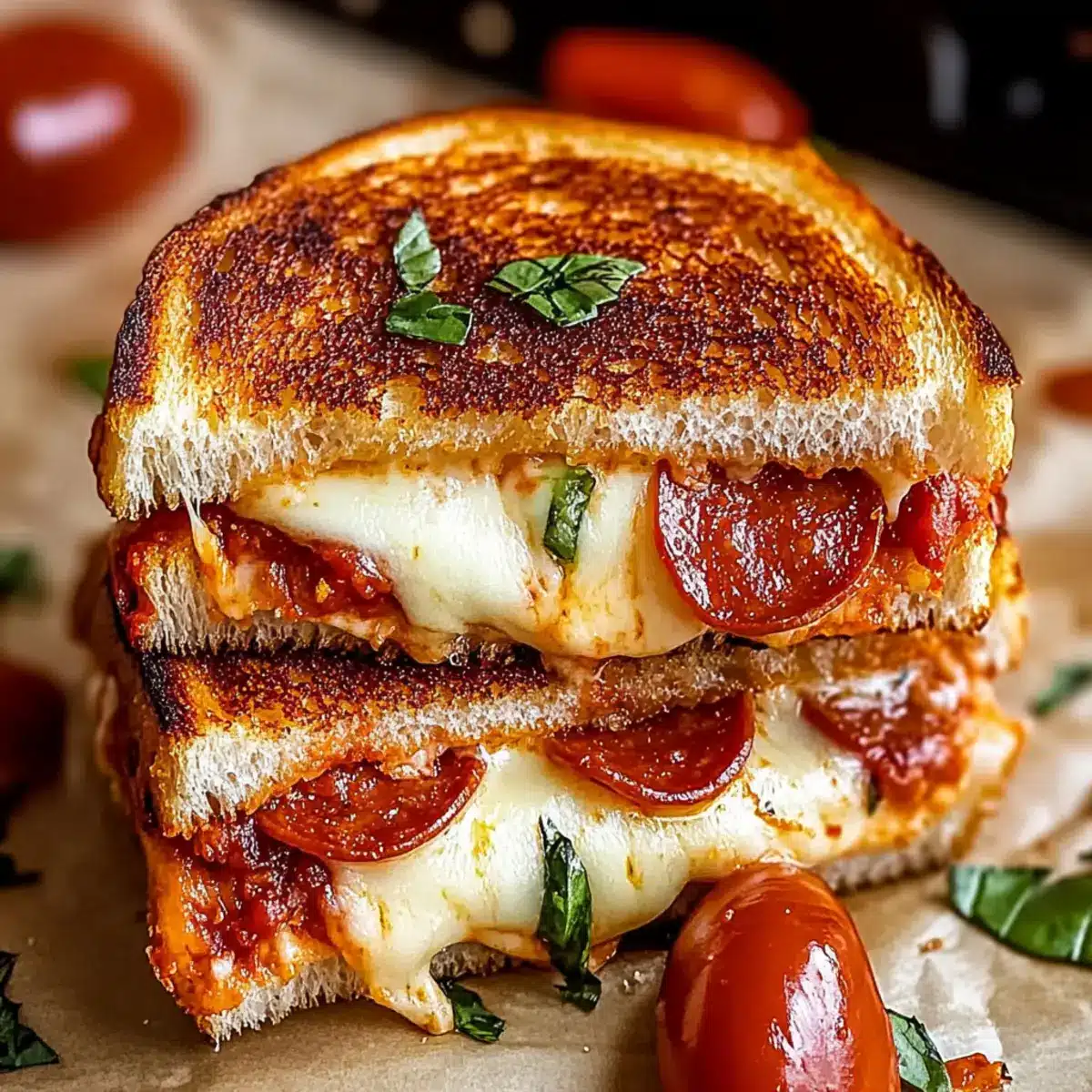 Ultimate Pizza Grilled Cheese