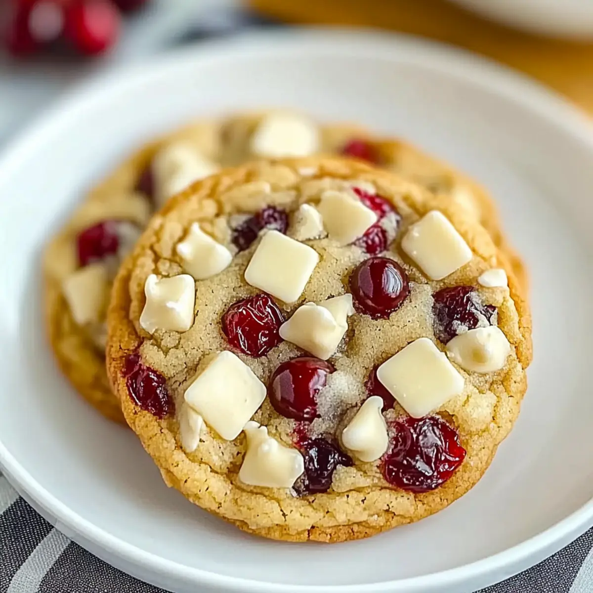 Soft and Chewy White Chocolate Cranberry Cookies to Love