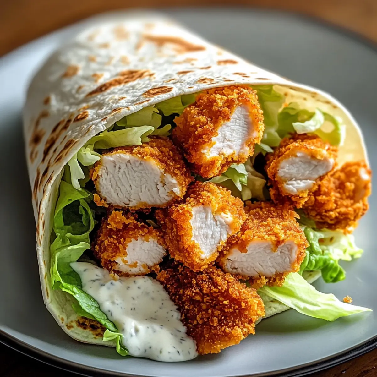 Crispy Chicken Ranch Snack Wrap