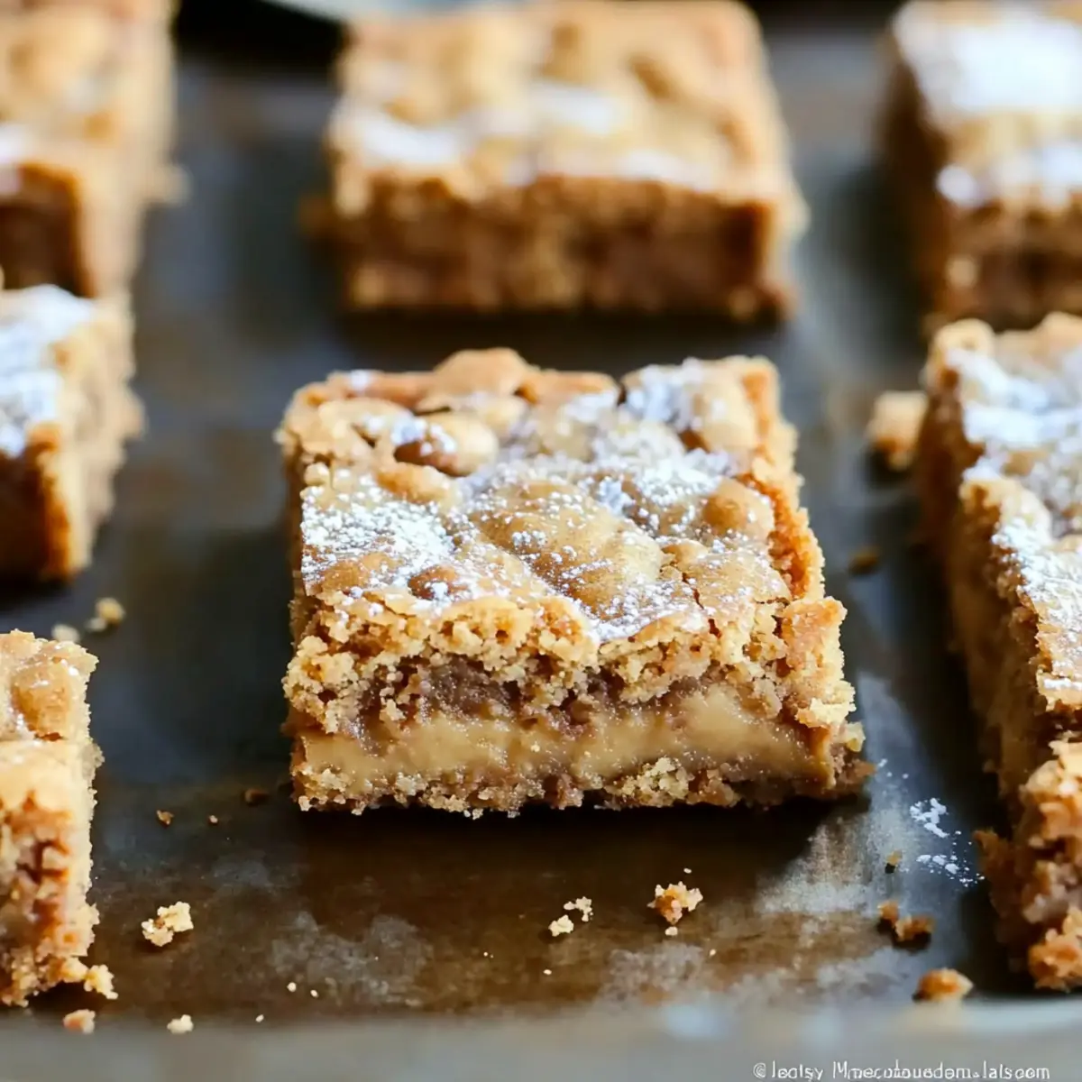 Chewy Peanut Butter Brownies