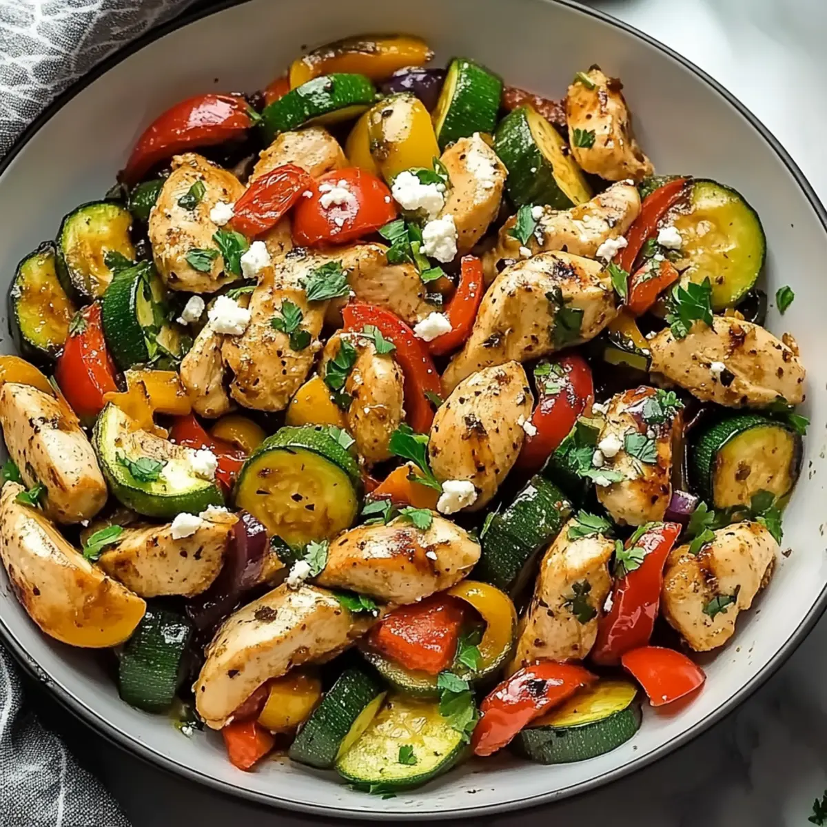 Mediterranean Chicken Stir Fry