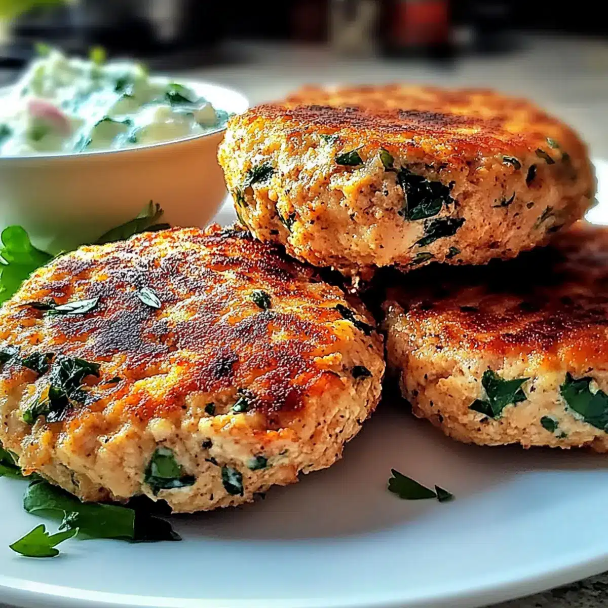 Mediterranean Chicken Patties