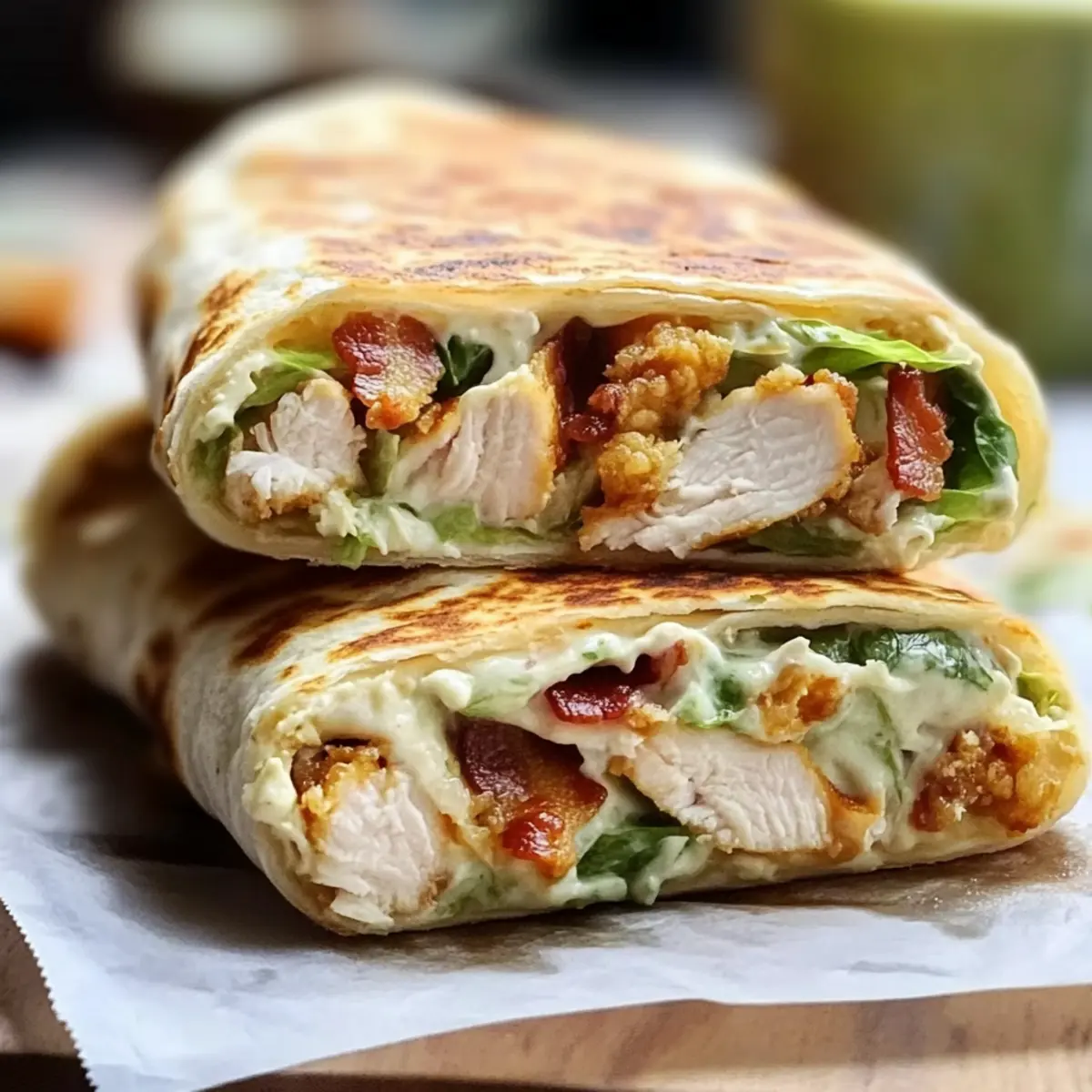 Crispy Chicken Bacon Ranch Wrap