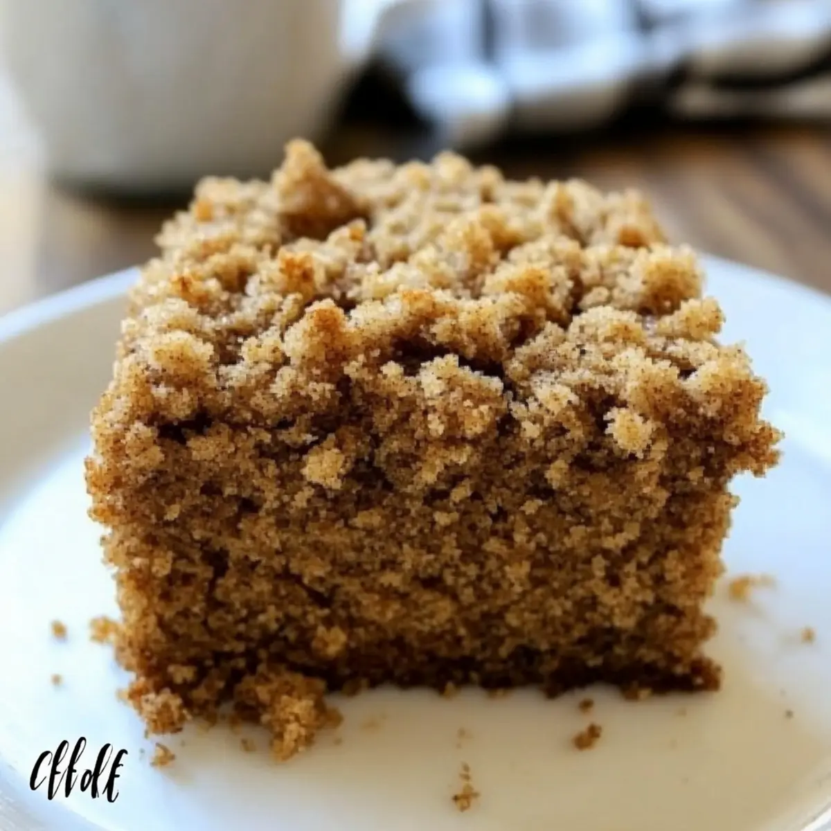 Gingerbread Coffee Cake With Crumble Topping