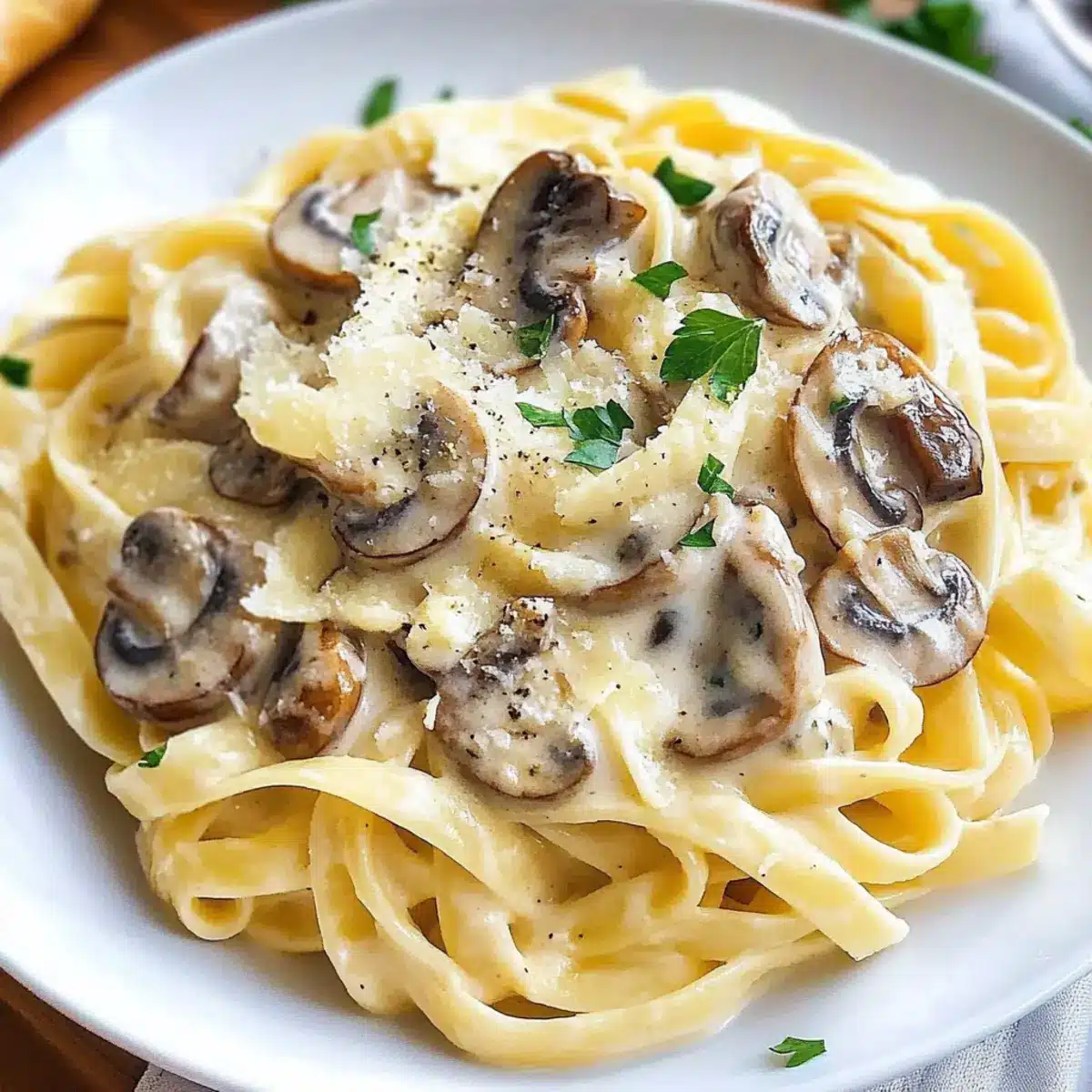 Mushroom Ricotta Pasta