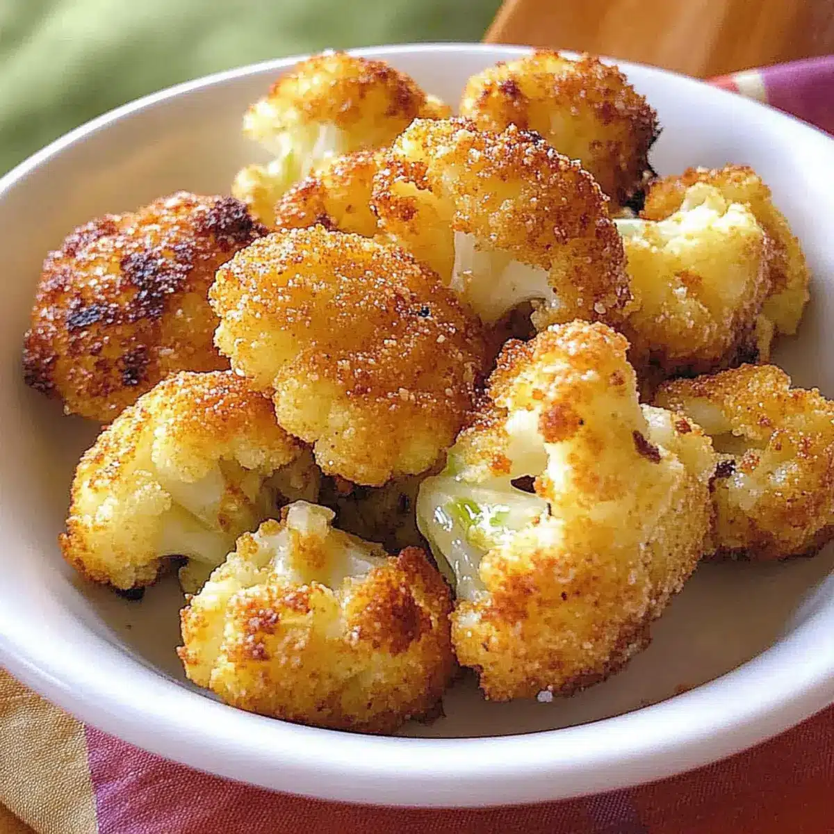 Parmesan Cauliflower Bites