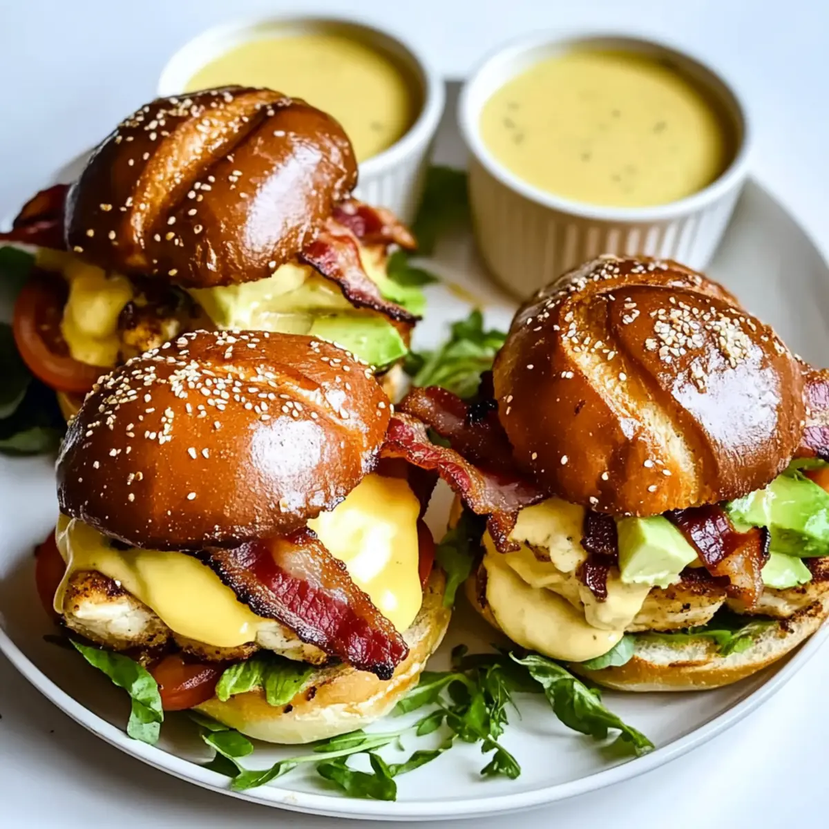 Honey Mustard BLT Chicken Sliders