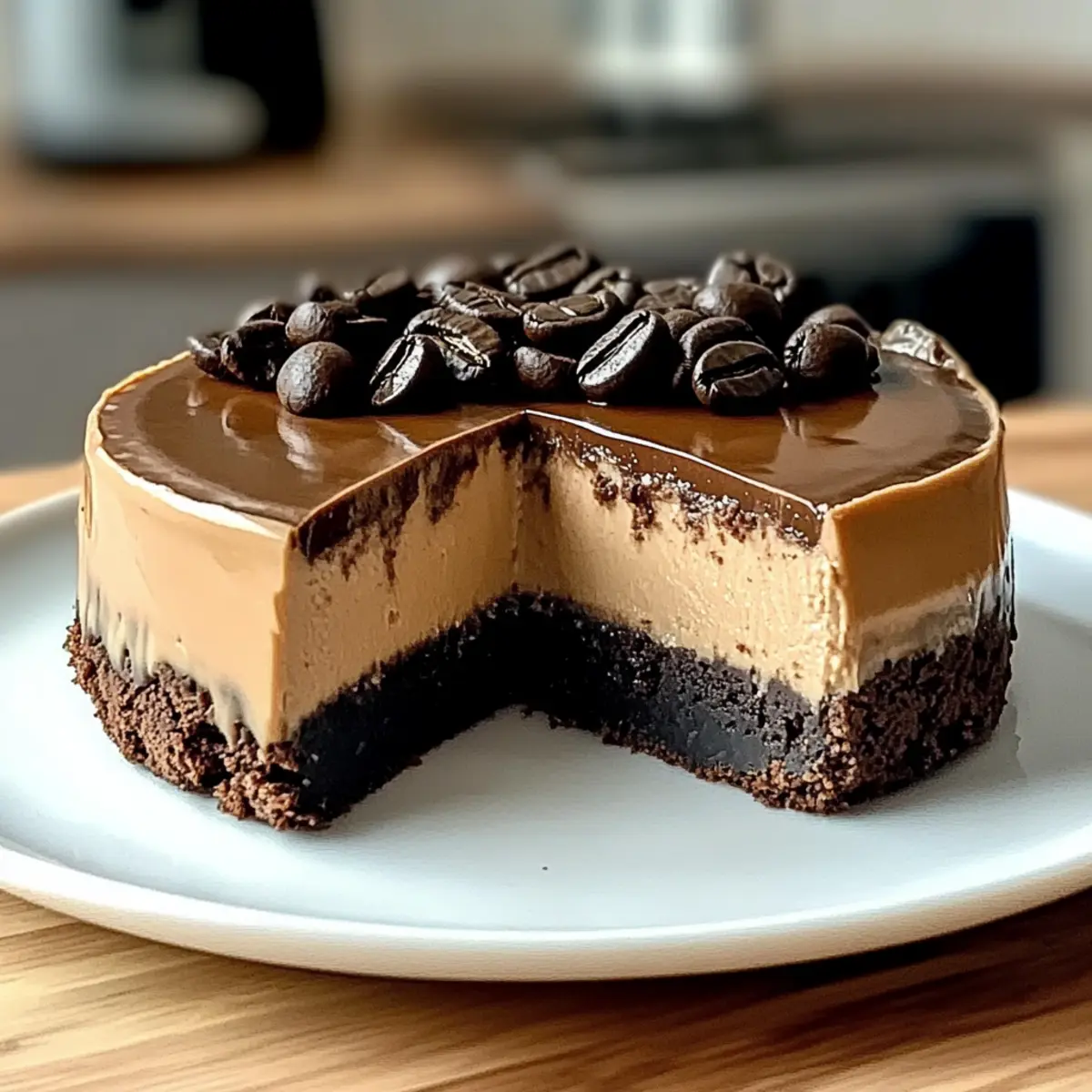 Coffee Brownie Cheesecake
