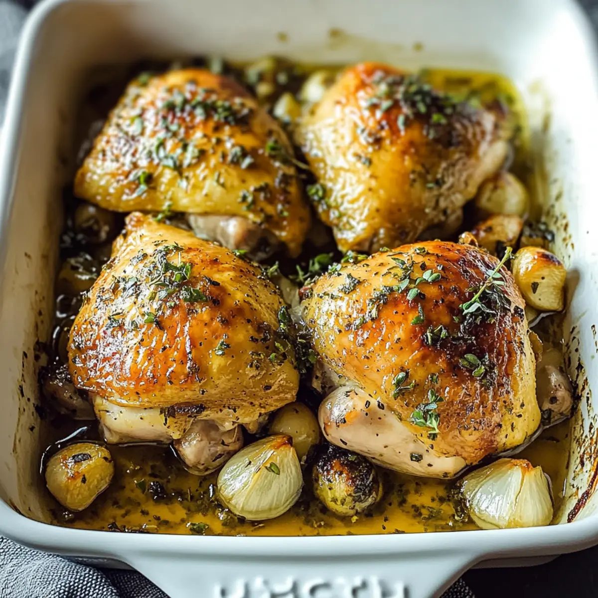 Oven-Roasted French Garlic Chicken