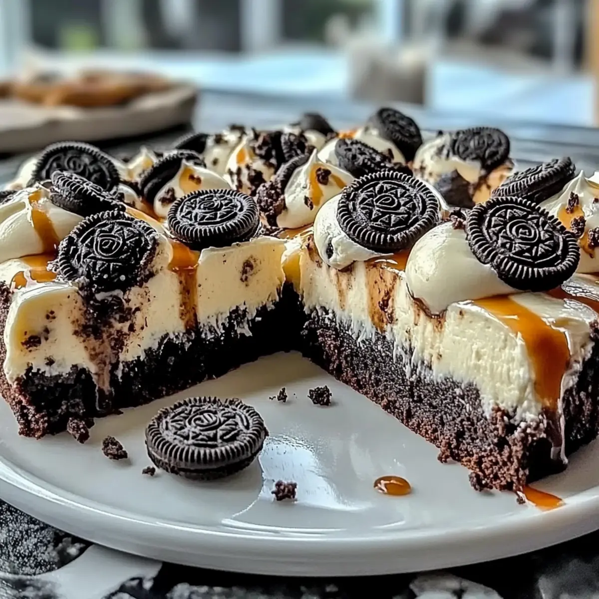 Oreo Fudge Brownie Pizza