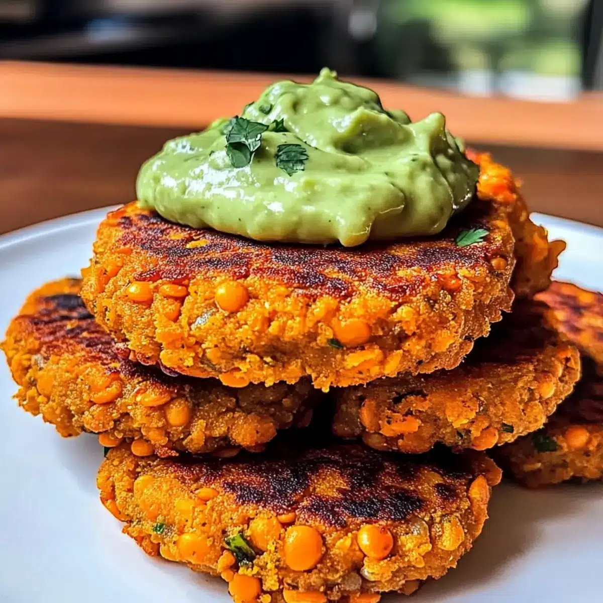 SWEET POTATO & RED LENTIL PATTIES